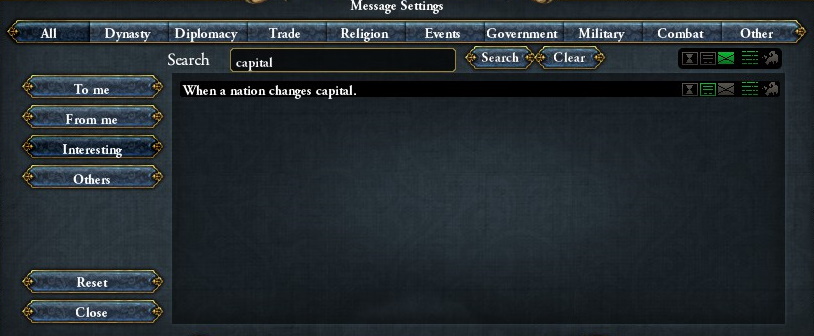 Notified whenever a country of interest moves their capital